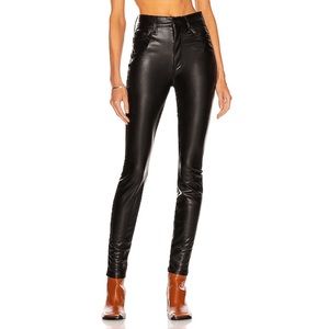 Mother The Super Swooner Faux Leather Pants